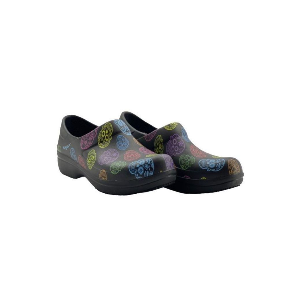 RETIRED Crocs Colorful Sugar Skull Clogs Women’s Sz 9